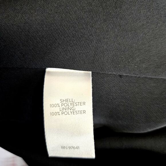 J Jill Wearever Collection Midi Dress Size L Black Polka Dot Belted Lined NWT - Picture 8 of 14